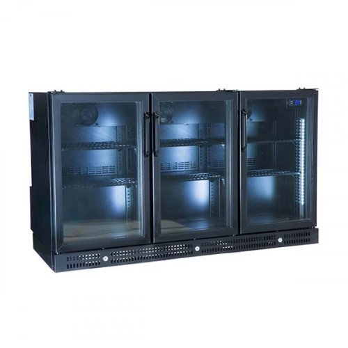 HTB3GB three door bottle cooler fridge